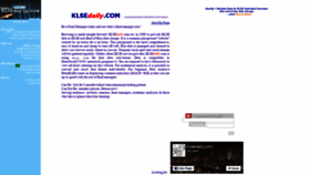 What Klsedaily.com website looked like in 2018 (5 years ago)
