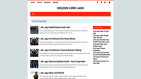 What Koleksiliriklagu.net website looked like in 2018 (5 years ago)