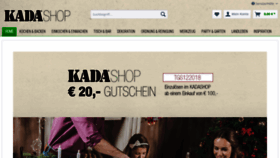 What Kadashop.at website looked like in 2018 (5 years ago)