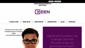 What Keen-communication.com website looked like in 2018 (6 years ago)