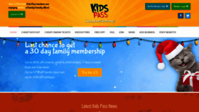 What Kidspass.co.uk website looked like in 2018 (5 years ago)