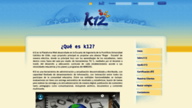 What K12.cl website looked like in 2018 (5 years ago)