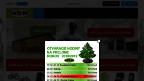 What Kaktusbike.sk website looked like in 2018 (5 years ago)
