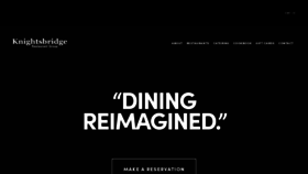 What Knightsbridgerestaurantgroup.com website looked like in 2018 (5 years ago)
