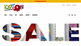 What Kidton.com website looked like in 2018 (5 years ago)