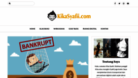 What Kikasyafii.com website looked like in 2018 (5 years ago)