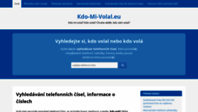 What Kdo-mi-volal.eu website looked like in 2019 (5 years ago)