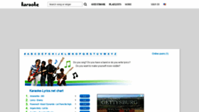 What Karaoke-lyrics.net website looked like in 2019 (7 years ago)