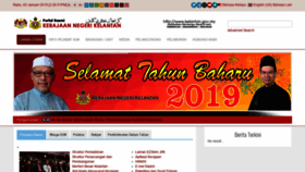 What Kelantan.gov.my website looked like in 2019 (5 years ago)