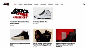 What Kicksonfire.com website looked like in 2019 (5 years ago)