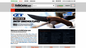 What Knifecenter.com website looked like in 2019 (5 years ago)