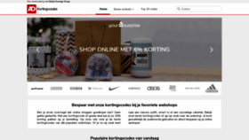 What Kortingscodes.ad.nl website looked like in 2019 (5 years ago)