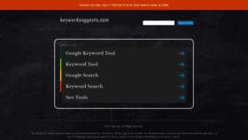 What Keywordsuggests.com website looked like in 2019 (5 years ago)