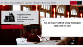 What Kuppelrestaurant-dresden.de website looked like in 2019 (5 years ago)