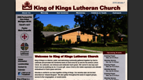 What Kingofkingslutheran.org website looked like in 2019 (5 years ago)