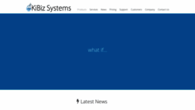 What Kibizsystems.com website looked like in 2019 (5 years ago)