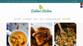 What Kristineskitchenblog.com website looked like in 2019 (5 years ago)