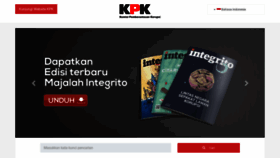 What Kpk.go.id website looked like in 2019 (5 years ago)
