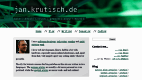 What Krutisch.de website looked like in 2019 (5 years ago)
