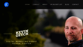 What Kevingetch.com website looked like in 2019 (5 years ago)