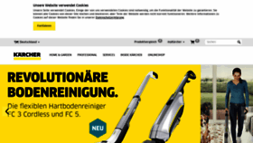 What Kaercher.de website looked like in 2019 (5 years ago)