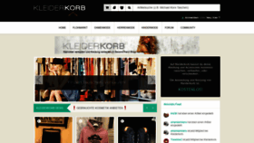 What Kleiderkorb.at website looked like in 2019 (5 years ago)
