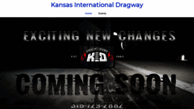 What Kansasdragway.com website looked like in 2019 (5 years ago)