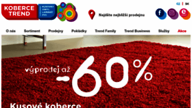 What Koberce-trend.cz website looked like in 2019 (5 years ago)