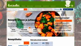 What Kotikokki.net website looked like in 2019 (5 years ago)