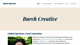 What Kellyburchcreative.com website looked like in 2019 (5 years ago)