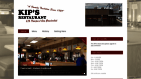 What Kipsrestaurant.net website looked like in 2019 (5 years ago)