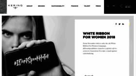 What Kering.com website looked like in 2019 (5 years ago)