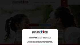 What Kidssitter.com website looked like in 2019 (5 years ago)