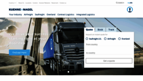 What Kuehne-nagel.com website looked like in 2019 (6 years ago)
