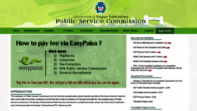 What Kppsc.gov.pk website looked like in 2019 (5 years ago)