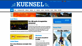 What Kuenselonline.com website looked like in 2019 (5 years ago)