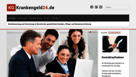 What Krankengeld24.de website looked like in 2019 (5 years ago)