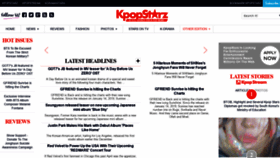 What Kpopstarz.com website looked like in 2019 (5 years ago)