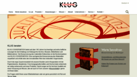 What Klug-conservation.de website looked like in 2019 (5 years ago)