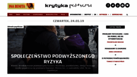 What Krytykapolityczna.pl website looked like in 2019 (5 years ago)