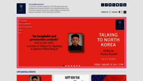 What Koreasociety.org website looked like in 2019 (5 years ago)