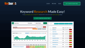 What Keysearch.co website looked like in 2019 (5 years ago)