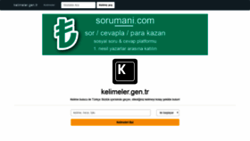 What Kelimeler.gen.tr website looked like in 2019 (6 years ago)