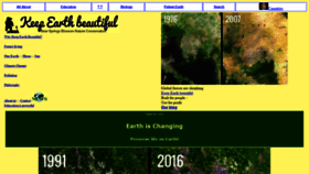 What Keep-earth-beautiful.org website looked like in 2019 (5 years ago)