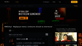 What Kwejk.pl website looked like in 2019 (5 years ago)