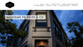 What Keifeandco.com website looked like in 2019 (5 years ago)