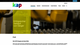 What Kap.de website looked like in 2019 (5 years ago)