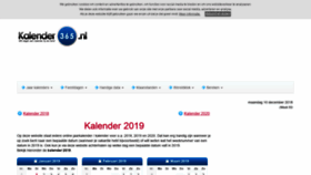 What Kalender-365.nl website looked like in 2019 (6 years ago)