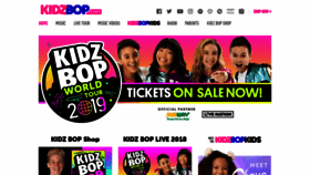 What Kidzbop.com website looked like in 2019 (5 years ago)
