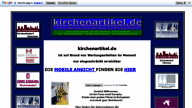 What Kirchenartikel.de website looked like in 2019 (5 years ago)